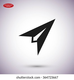 Plane icon vector