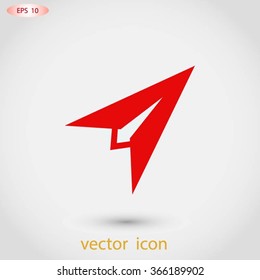 Plane icon vector