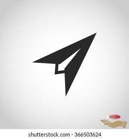 Plane icon vector