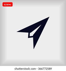 Plane icon vector