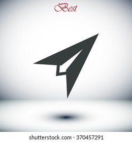 Plane icon vector