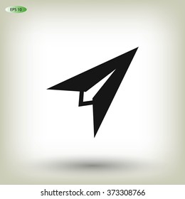 Plane icon vector