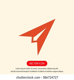Plane icon vector