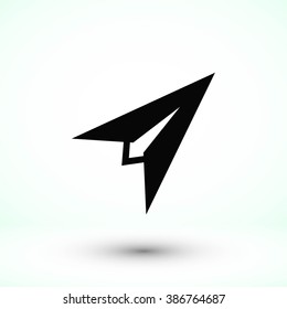 Plane icon vector