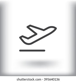 Plane Icon Vector.