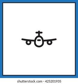 Plane Icon Vector. 