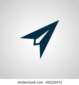 Plane icon vector