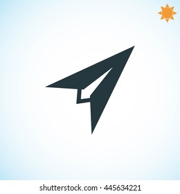 Plane icon vector