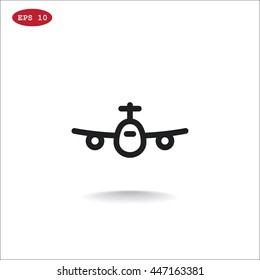 Plane Icon Vector. 