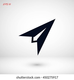 Plane icon vector