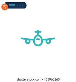 Plane Icon Vector. 