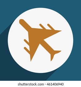  Plane icon vector.