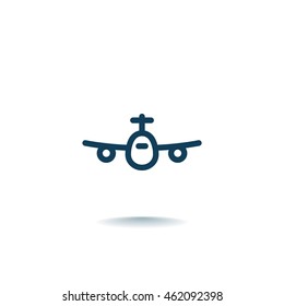 Plane Icon Vector. 