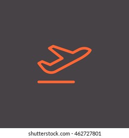 Plane Icon Vector. 