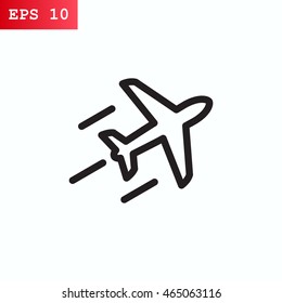 Plane Icon Vector. 