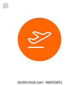 Plane Icon Vector. 