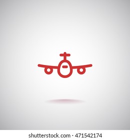 Plane Icon Vector. 