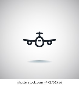 Plane Icon Vector. 
