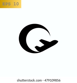 Plane Icon Vector.
