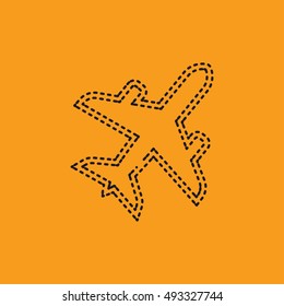 Plane icon vector