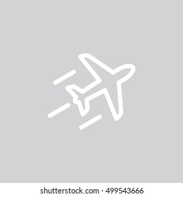 Plane Icon Vector. 