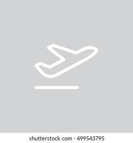 Plane Icon Vector. 