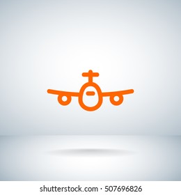 Plane Icon Vector. 