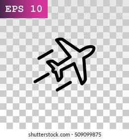 Plane Icon Vector. 