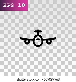 Plane Icon Vector. 