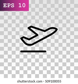 Plane Icon Vector. 