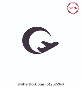 Plane Icon Vector.