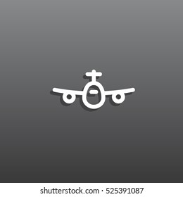 Plane Icon Vector. 