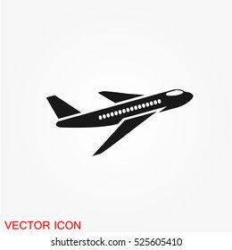 Plane icon vector