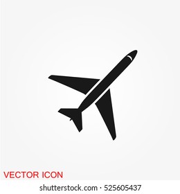Plane icon vector