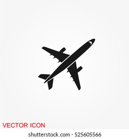 Plane icon vector