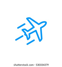 Plane Icon Vector. 