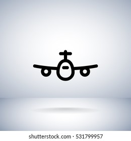 Plane Icon Vector. 