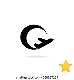 Plane Icon Vector.
