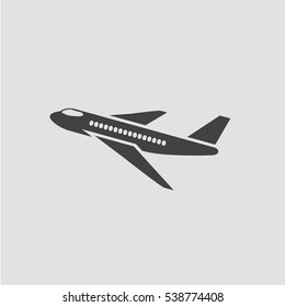 Plane icon vector