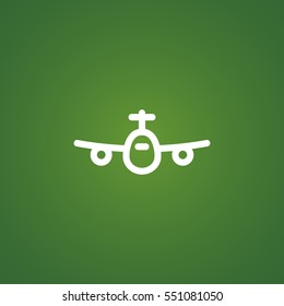 Plane Icon Vector. 