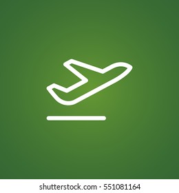 Plane Icon Vector. 