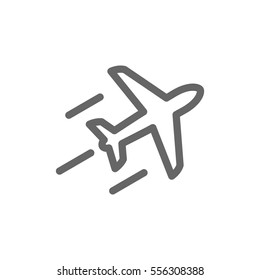 Plane Icon Vector. 