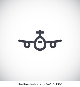 Plane Icon Vector. 