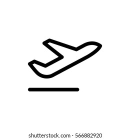 Plane Icon Vector. 