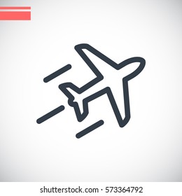 Plane Icon Vector. 