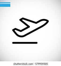 Plane Icon Vector. 