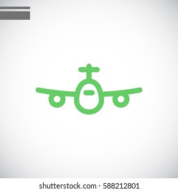 Plane Icon Vector. 