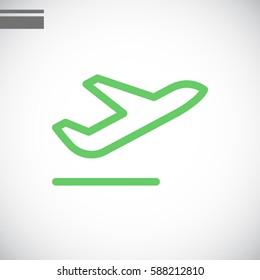 Plane Icon Vector. 
