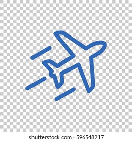 Plane Icon Vector. 