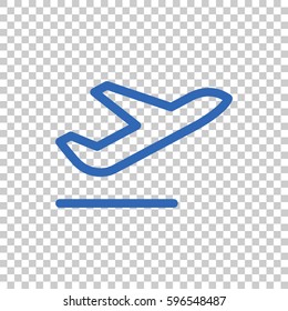 Plane Icon Vector. 